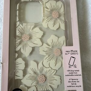 kate spade Cream and Pink Floral iPhone 11 Case
